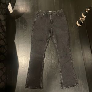 Abercrombie & Fitch Curve Love Skinny High Rise Slit Jean